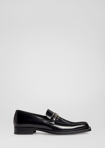 Versace Square Toe Läder Loafers Herr - 630814KVP